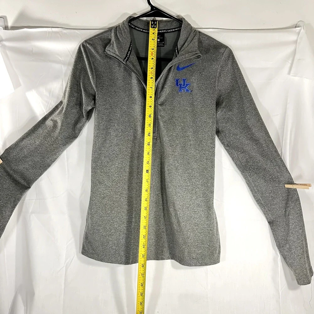Nike Dri-Fit 1/4 Zip UK Kentucky Wildcats Women's Gray Pullover M Fall‎